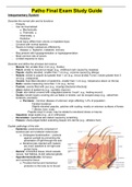 NURS 6220 - Patho Final Exam Study Guide.