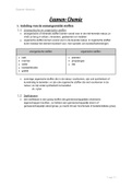 Samenvatting van ChemieXpert indeling van alle stoffen; zouten zuren hydroxiden oxiden alkanen