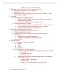 Arizona State University - BIO 420 Immunology Exam 1 Study Guide (Latest 2021) Correct Study Guide, Download to Score A