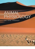 Test bank for Animal Physiology ed4 Richard W. Hill, Gordon A. Wyse, Margaret Anderson Latest Verified DocumentTest bank for Animal Physiology ed4 Richard W. Hill, Gordon A. Wyse, Margaret Anderson Latest Verified Document