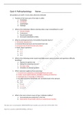 NR 283 Pathophysiology Quiz 4 GRADED A VERIFIED