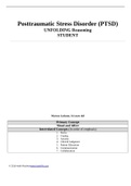 Posttraumatic Stress Disorder (PTSD) UNFOLDING Reasoning | Marcus Jackson, 34 years old > Completed