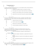 NURSING 201 - KEY FUNDAMENTALS SKILLS HESI EXAM (2019/20)