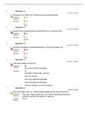 Arizona State University - BIO 181 Module 13 Self-Check General Biology I (Latest 2021) Correct Study Guide, Download to Score A