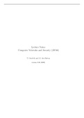 Class notes Computer networks and security (CMP243)  COMPUTER NETWORKS, ISBN: 9789332518742