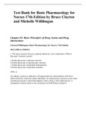 Test Bank for Basic Pharmacology for Nurses 17th Edition by Bruce Clayton and Michelle Willihngan Latest Verified Document
