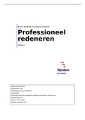 Essay professioneel redeneren jaar 3 kwartaal 2