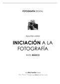 Apuntes sobre Iniciación a la Fotografía NIVEL BÁSICO