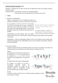 Samenvatting  Grafische Vormgeving: Print En Web 1 - Typografie en Lay-out
