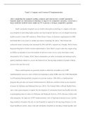 OD Unit 10 Discussions  Topic 1: Compare and Contrast IT Implementation  After completing the assigned reading, compare and contrast how a small community hospital might use information technology to improve its competitive position, versus how a large ac