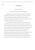 MT297 Assignment Unit03.docx  MT297  Conflict Resolution  Purdue Global University  MT297: Associate's Capstone in Small Group Management  Leadership is a crucial element in sports. Sports teams ought to have team leaders that spearhead the achievement