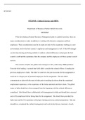 MT203M5 Cultural Literacy.docx  MT203M5  MT203M5:  Cultural Literacy and HRM    Department of Business, Purdue Global University  MT203M5  When developing a Human Resources Management plan in a global economy, there are many considerations to make in addi