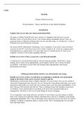 CS204 U9 PortfolioAssign .docx  CS204  Portfolio  Purdue Global University  Professionalism - Theory and Practice in the Global Workplace  Introduction  Explain who you are and your chosen professional field.  My name is Tabitha Thornhill and I am a mothe