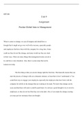 Unit 9 Assignment MT140.docx    MT140  Unit 9 Assignment                             Purdue Global Intro to Management  When it comes to change, we can all imagine and should have a thought that it might not go over well with everyone, especially people a