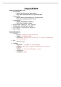 NUR 3130. Surgery E3. Study Guide