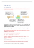 Summary notes for CIE IGCSE Biology Topic 6: Plant nutrition