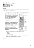 Biologie vwo examenopgaven - Hormonen & Zenuwstelsel