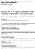 Chapter 46. Nursing Care of Patients With Musculoskeletal and Connective Tissue Disorders