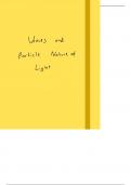 Summary Edexcel A Level Physics Student Book 1 -  Unit 5 - Waves and Particle Nature of Light