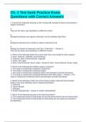 Ch. 1 Test bank Practice Exam Questions with Correct Answers