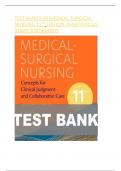 TEST BANK FOR MEDICAL SURGICAL NURSING 11TH EDITION 