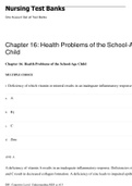 Chapter 16: Health Problems of the School-Age Child