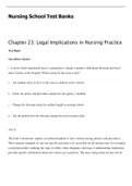 Chapter 23: Legal Implications in Nursing Practice