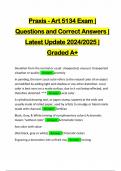 Praxis - Art 5134 Exam | Questions and Correct Answers | Latest Update 2024/2025 | Graded A+