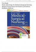 Test Bank- Davis Advantage for Medical-Surgical Nursing: Making Connections to Practice 3rd Edition ( by Janice J. Hoffman, 2023) All Chapters|| Latest Edition 