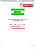 Solutions For Advanced Accounting, 5th Edition Hamlen (All Chapters included) Newest Edition 2024 Version Pdf