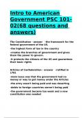 Intro to American Government PSC 101-02(68 questions and answers)