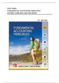 Test Bank For Fundamental Accounting Principles, 25th Edition by John Wild and Ken Shaw, Latest Edition