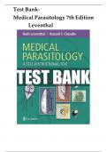 TEST BANK - Medical Parasitology: A Self-Instructional Text, 7th Edition by Leventhal||Latest Edition 2024