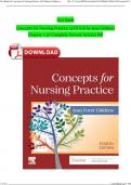 Test Bank Concepts for Nursing Practice (4TH Ed) by Jean Giddens Newest Edition 2024 Version ISBN: 9780323809825 Stuvia Instant Download pdf