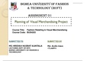 Planning of  Visual Merchandising Project 