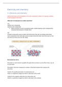 Summary notes for CIE IGCSE Chemistry Topic 5: Electricity and chemistry 