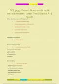 GEB 3035 - Exam 2 Questions & 100%  correct Answers- Latest Test | Graded A+ |  Passed