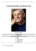 Cerebral Vascular Accident (CVA) Case Study- John Gates, 59 years old