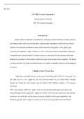 Component 4.docx    FIN 504  CLC Blue Group Component 4  Grand Canyon University FIN 504: Finance Principles   Introduction  Apple widens its tentacles of operation by venturing into the production of smart vehicles, developing end-to-end ecosystem produc