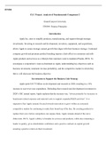 Component 2.docx  FIN504  CLC Project: Analysis of Fundamentals Component 2  Grand Canyon University FIN504: Finance Principles   Introduction  Apple Inc. aims to simplify products, manufacturing, and support through strategic investments. Investing in re