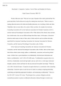 Comparative Analysis Code of Ethics Standards for Practice.docx  BHS-330  Benchmark - Comparative Analysis: Code of Ethics and Standards for Practice  Grand Canyon University: BHS-330  Woody Allen once said, œThere are two types of people in this world, g