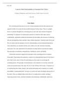 CNL 505 Counselor Ethics and Responsibilities.docx  CNL-505  Counselor Ethical Responsibilities in Promoting Client Welfare  College of Humanities and Social Sciences, Grand Canyon University  CNL-505  Client Rights  The counseling profession has its own 