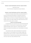 benchmark ethical boundaries and practices.docx    CNL-505  Benchmark- Counselor Ethical Boundaries and Practices Assignment Guidelines  Grand Canyon University  CNL-505: Professional Counseling, Ethical, and Legal Considerations  Benchmark- Counselor Eth