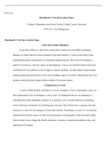 Benchmark Crisis Intervention Paper.docx  PCN-255  Benchmark Crisis Intervention Paper  College of Humanities and Social Science, Grand Canyon University  PCN-255: Case Management  Benchmark Crisis Intervention Paper  Crisis Intervention Definition  Crisi