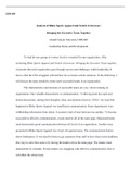 analysis of sports .docx    LDR-600  Analysis of Blake Sports Apparel and Switch Activewear:   Bringing the Executive Team Together  Grand Canyon University LDR-600   Leadership Styles and Developmemt   To lead diverse groups at various levels is essentia