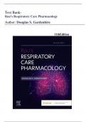 Test Bank- Rau’s Respiratory Care Pharmacology 11th Edition (  Douglas S. Gardenhire,2023) Latest Edition || All Chapters 1-23