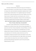 IOM Report on the Future of Nursing. 2 .docx    Report_on_the_Future_of_Nursing._2  Introduction.  The Institute of Medicine (IOM) committee had one major goal of developing an n initiative whose main objective was on the future of nursing. This committee