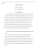 Eyewitness testimony.docx (1)  PSY- 102  Eyewitness Testimony  Grand Canyon University  PSY- 102: Psychology 102  Eyewitness Testimony  An eyewitness testimony can be questioned if an account offered to a bystander or victim in a trial to explain what tha