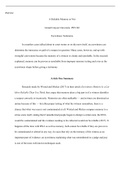 Eye Witness Paper  .docx    PSY102  A Reliable Memory or Not  Grand Canyon University: PSY102  Eyewitness Testimony  In countless cases talked about in court rooms or on the news itself, an eyewitness can determine the innocence or guilt of a suspect in q