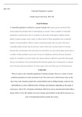 vulnerable populations analysis  soc 220.docx    SOC 220  Vulnerable Populations Analysis  Grand Canyon University: SOC 220  Social Problems  A vulnerable population is defined as a group of people who require greater protection than normal against the po